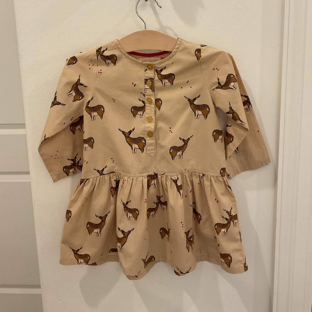 Pink Chicken deer dress Size 2